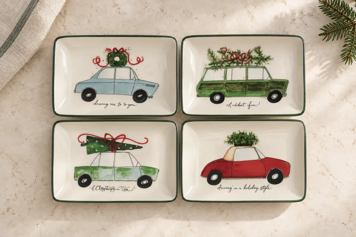 Festive vehicle trays
