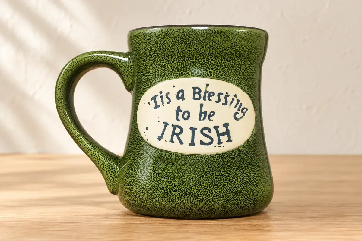 Green heritage mug