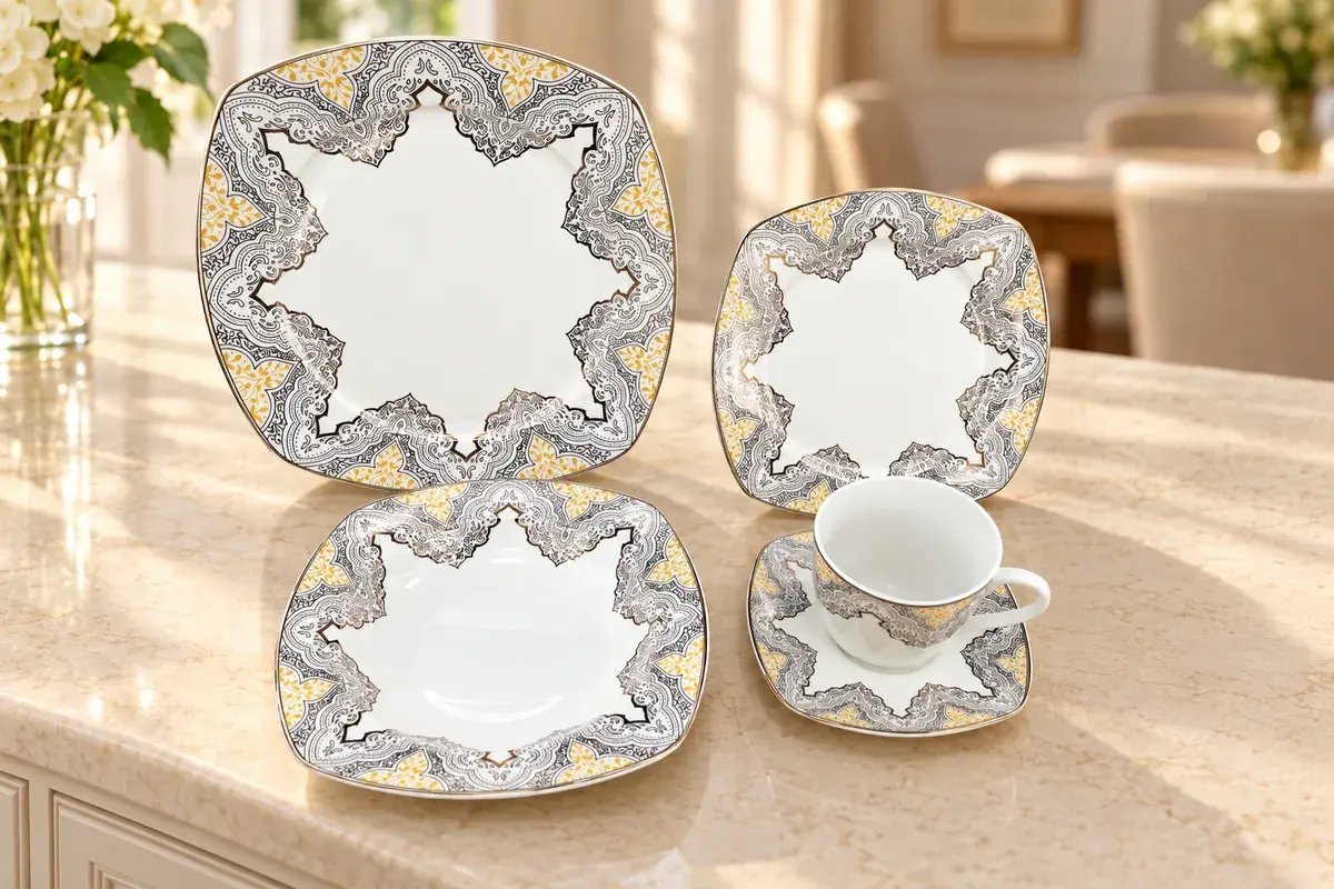 Ornamental table — AI styled scene