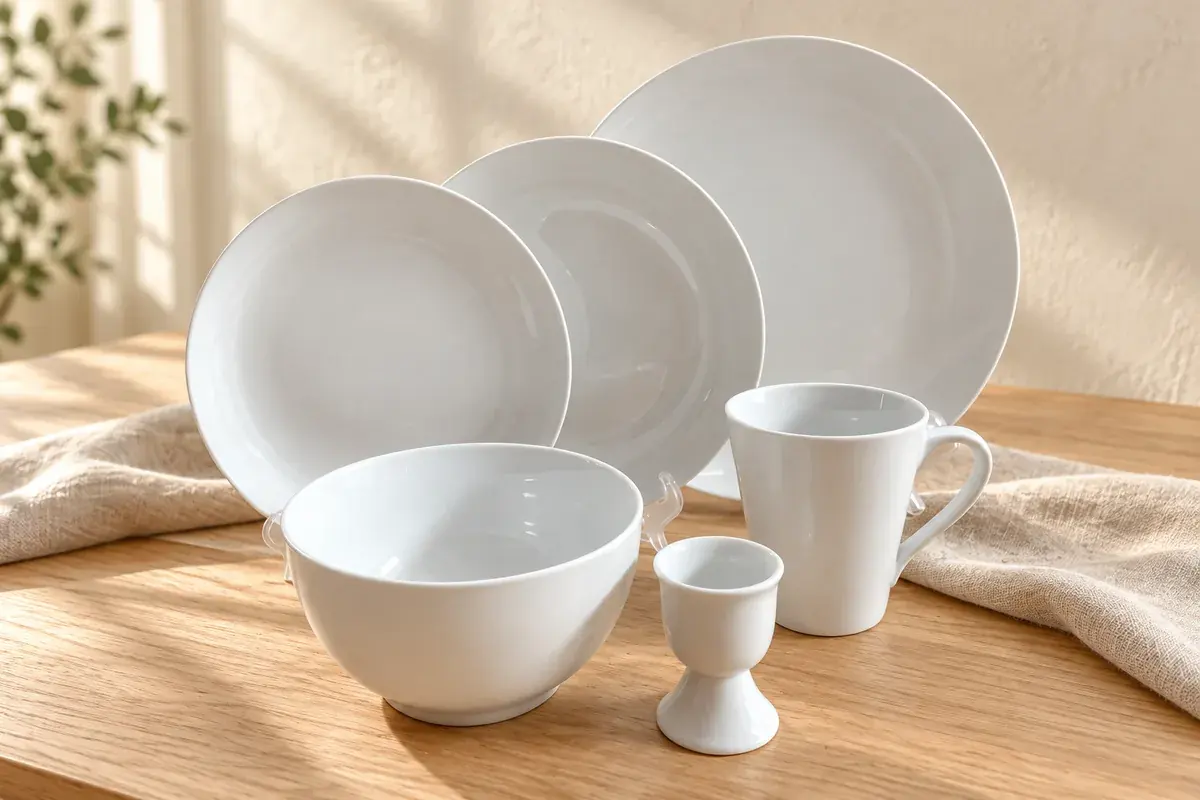 Everyday white — AI styled scene